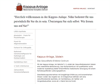 Tablet Screenshot of kappus-anlage.de